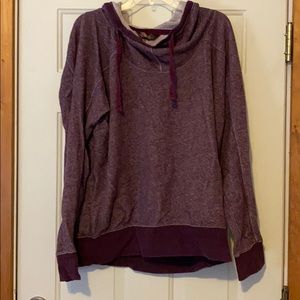 Heather purple north face hoodie